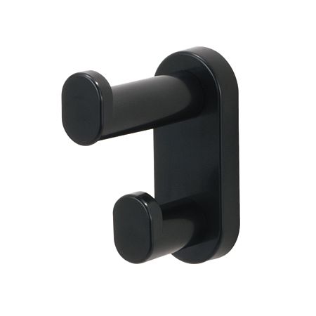 Safco&reg; Wall-Mount Double Hook, Black