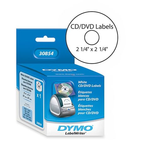 DYMO&reg; Thermal CD/DVD Labels, White, Pack Of 160