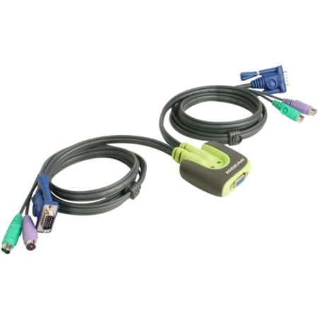 IOGear&reg; MiniView&trade; Micro KVM Switch With Cables, PS/2