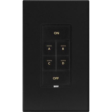 Insteon 2334-236 Keypad Dimmer Switch (Dual-Band), 6-Button, Black