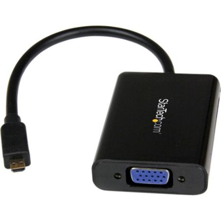 StarTech.com Micro HDMI to VGA Adapter Converter with Audio for Smartphones / Ultrabooks / Tablets - 1920x1200
