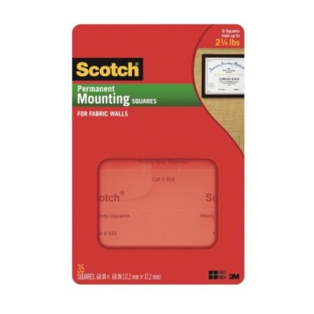 Scotch&reg; Heavy-Duty Fabric Cubicle Grips, Pack Of 35