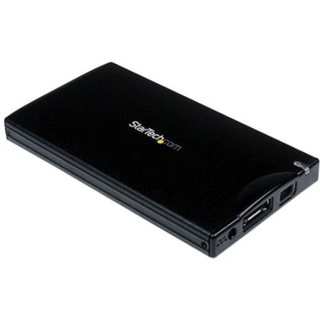 StarTech.com 2.5in Black eSATA USB External Hard Drive Enclosure for SATA HDD