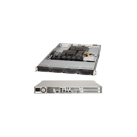 Supermicro SuperServer 6017R-NTF Barebone System - 1U Rack-mountable - Intel C602 Chipset - Socket R LGA-2011 - 2 x Processor Support - Black