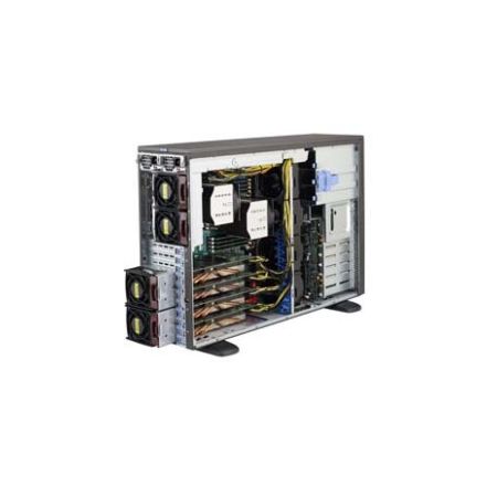 Supermicro SuperWorkstation 7047GR-TPRF Barebone System - 4U - Intel C602 Chipset - Socket R LGA-2011 - 2 x Processor Support - Black