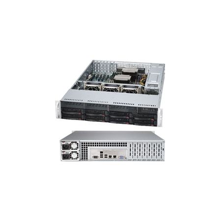 Supermicro SuperServer 6027R-72RFT Barebone System - 2U Rack-mountable - Intel C602 Chipset - Socket R LGA-2011 - 2 x Processor Support - Black