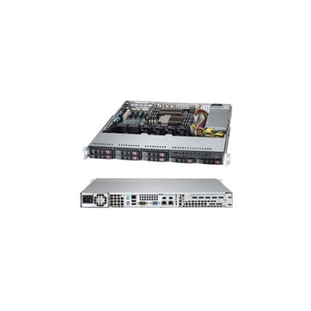 Supermicro SuperServer 1027B-MTF Barebone System - 1U Rack-mountable - Intel C602 Chipset - Socket B2 LGA-1356 - 2 x Processor Support - Black