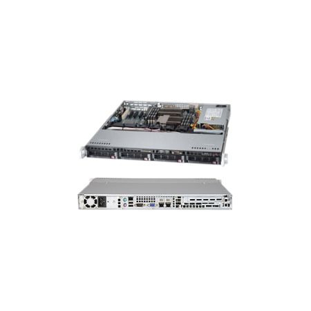Supermicro SuperServer 6017B-MTLF Barebone System - 1U Rack-mountable - Intel C602 Chipset - Socket B2 LGA-1356 - 2 x Processor Support - Black