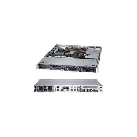 Supermicro SuperServer 6017B-MTRF Barebone System - 1U Rack-mountable - Intel C602 Chipset - Socket B2 LGA-1356 - 2 x Processor Support - Black