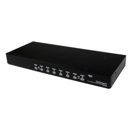 StarTech.com 8 Port 1U Rack mount USB PS/2 KVM Switch with OSD