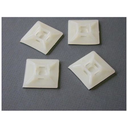 StarTech.com Self-adhesive Nylon Cable Tie Mounts - Pkg of 100