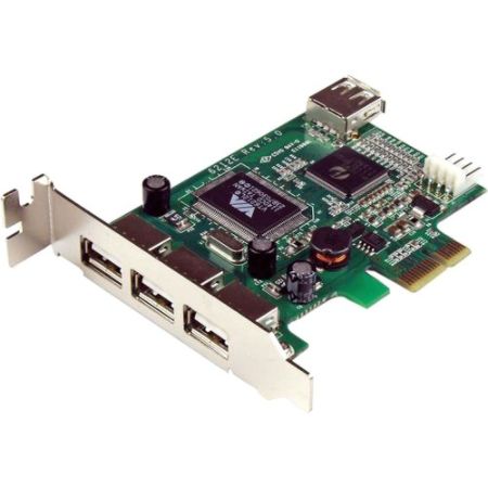 StarTech.com 4 Port PCI Express Low Profile High Speed USB Card