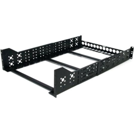 StarTech.com 3U Fixed 19 Adjustable Depth Universal Server Rack Rails