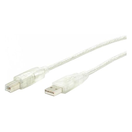 StarTech.com 6 ft Clear A to B USB 2.0 Cable - M/M