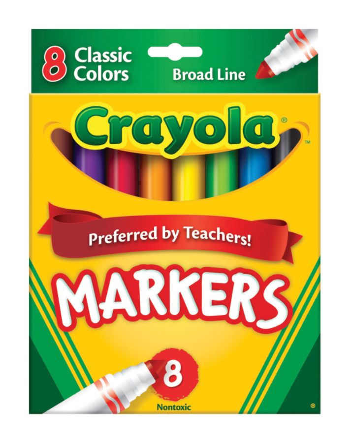 Crayola Broad Line Markers Assorted Classic