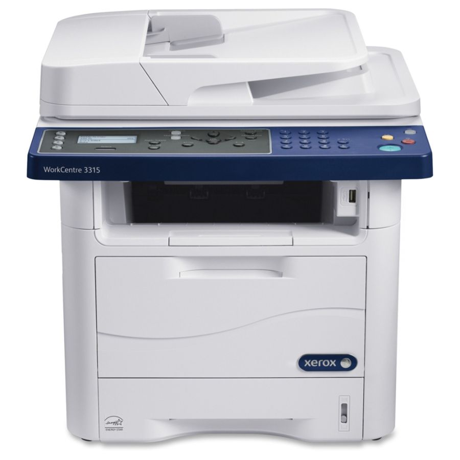 Xerox WorkCentre 3315/DN Laser Multifunction Printer - Monochrome - Plain Paper Print - Desktop