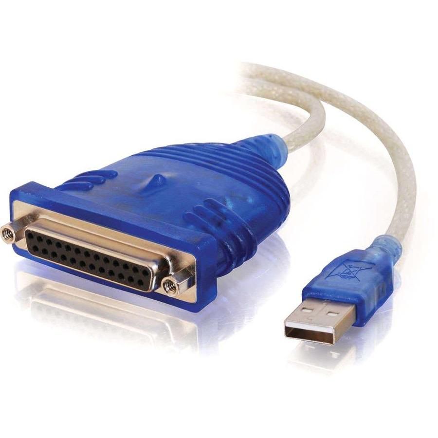 C2G USB to DB25 IEEE-1284 Parallel Printer Adapter Cable