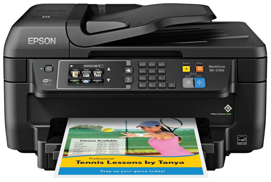 Epson WorkForce WF 2760 Wireless Color Inkjet All In One Printer Copier ...