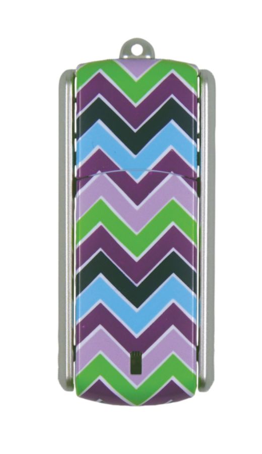 Ativa&reg; Flip-Top USB Flash Drive With ReadyBoost&trade;, 8GB, Zig-Zag 2