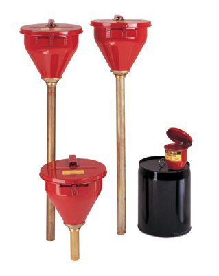 Large Funnel with Self-Closing Cover