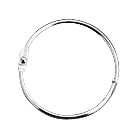 ACCO&reg; Loose-Leaf Rings, 3/4" Diameter, Silver, Box Of 100