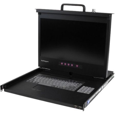 StarTech.com 1U 17" HD 1080p Rackmount LCD Console with Front USB Hub