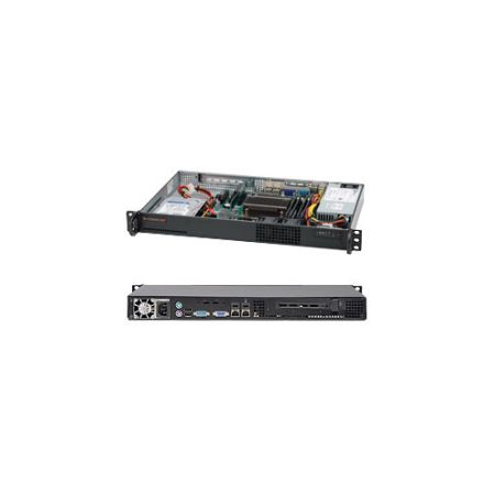 Supermicro SuperServer 5017C-LF Barebone System - 1U Rack-mountable - Intel C202 Chipset - Socket H2 LGA-1155 - 1 x Processor Support - Black