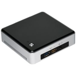 Intel NUC5i5RYK Desktop Computer - Intel Core i5 i5-5250U 1.60 GHz - Mini PC - Silver, Black