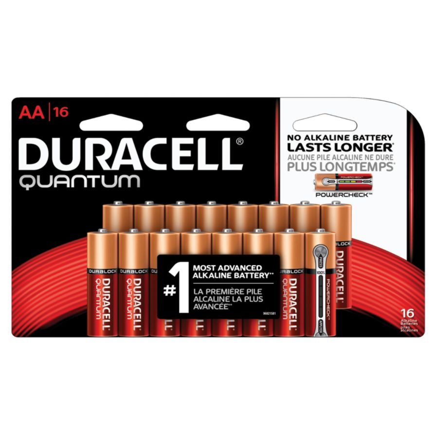 Duracell Quantum AA Alkaline Batteries Pack