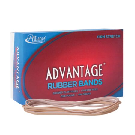 Alliance&reg; Rubber Advantage&reg; Rubber Bands In 1-Lb Box, #117B, 7" x 1/8", Box Of 220