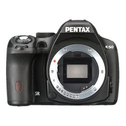 Pentax K-50 16.3 Megapixel Digital SLR Camera Body Only - Black