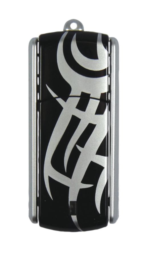 Ativa&reg; Flip-Top USB Flash Drive With ReadyBoost&trade;, 8GB, Tattoo 1