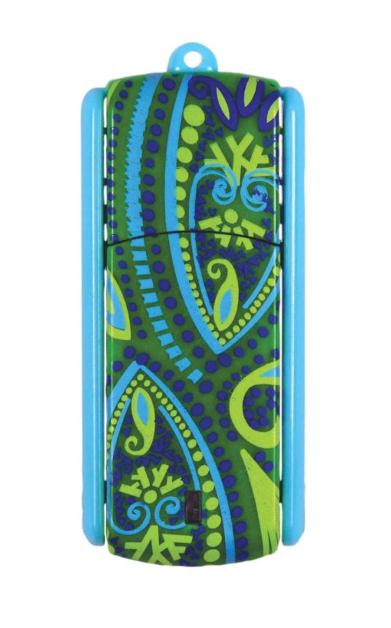 Ativa&reg; Flip-Top USB Flash Drive With ReadyBoost&trade;, 8GB, Paisley 3