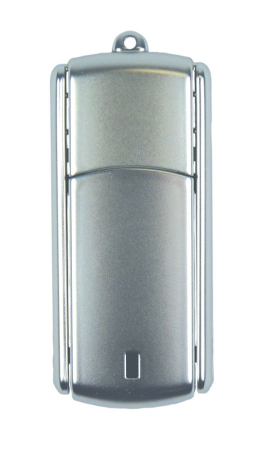 Ativa&reg; Flip-Top USB Flash Drive With ReadyBoost&trade;, 8GB, Metallic Chrome