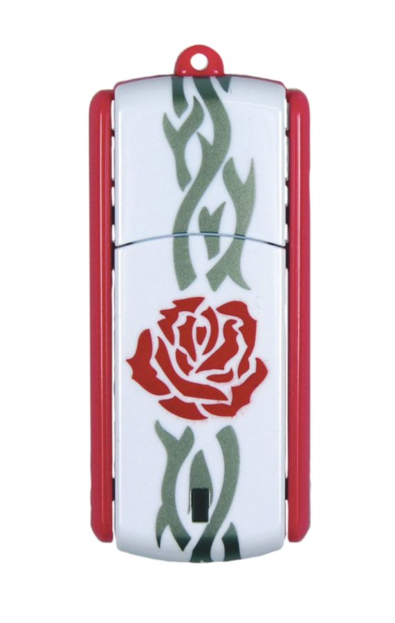 Ativa&reg; Flip-Top USB Flash Drive With ReadyBoost&trade;, 8GB, Tattoo 2