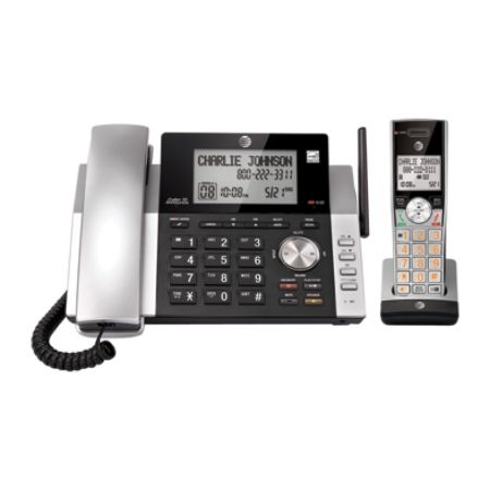 AT T DECT 6.0 Expandable CordedCordless Phone System With Digital