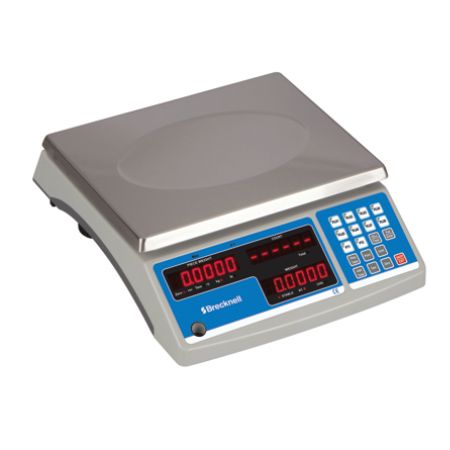 Brecknell Counting/Coin Scale, 30-Lb Capacity, White