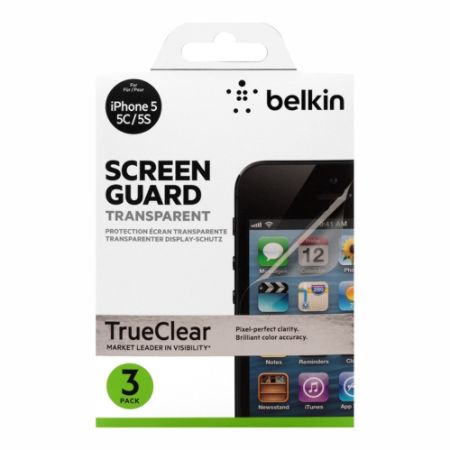 Belkin&reg; Screen Protector For iPhone&reg; 5/5c/5s, Clear, Pack Of 3