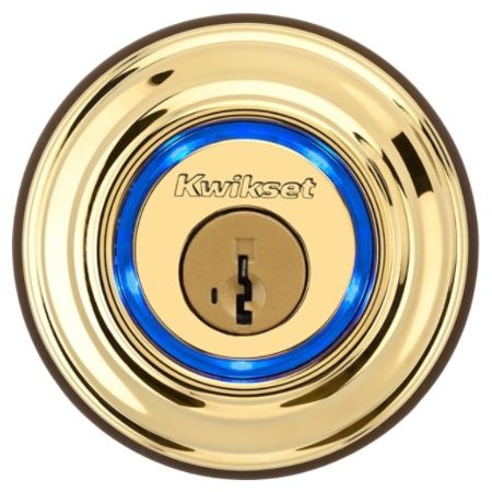 Kwikset&reg; 925 KEVO Bluetooth Electronic Lock, Polished Brass