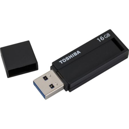 Toshiba 16GB TransMemory ID USB 3.0 Flash Drive (BLACK)