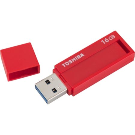 Toshiba 16GB TransMemory ID USB 3.0 Flash Drive (RED)