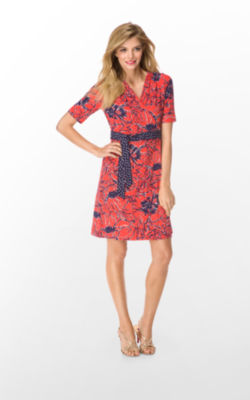 FINAL SALE - Adalie Wrap Dress Printed