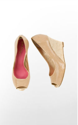 FINAL SALE - Resort Chic Wedge Perforated