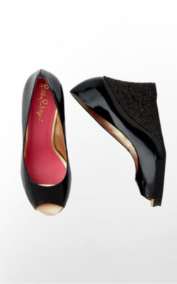 Resort Chic Wedge Glitter Wrap