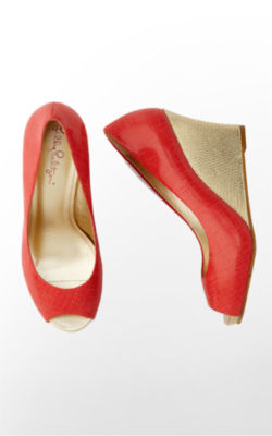 Resort Chic Wedge Distressed Leather