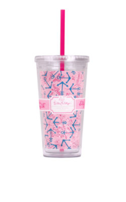 Tumbler With Straw- Delta Gamma