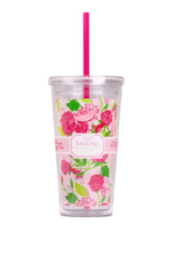 Tumbler With Straw- Delta Zeta