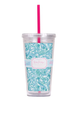 Tumbler With Straw- Alpha Delta Pi