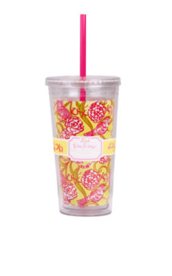 Tumbler With Straw- Chi Omega