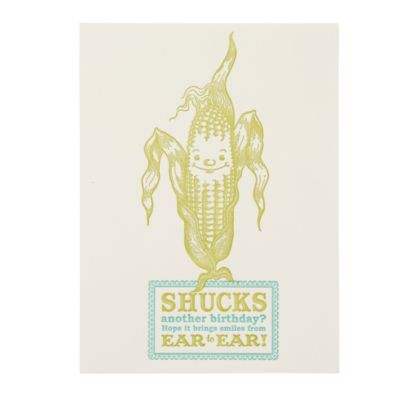 Shucks Birthday Card